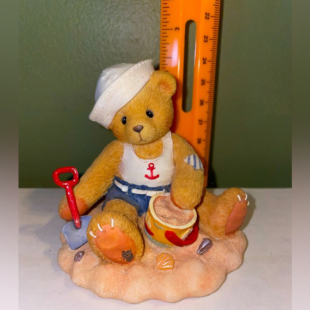 ⛵️Cherished Teddies Sailor Bear Figurine with Sand Toys